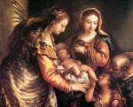 Джованни Антонио Гварди. Святое Семейство со Св.Иоанном Крестителем и Св.Екатериной. Около 1750. Музей искусств. Сиэтл